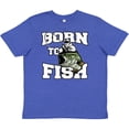 thumbnail image 3 of Inktastic Born to Fish Youth T-Shirt, 3 of 5