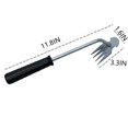 thumbnail image 2 of Garden Weeding Tool, New Weeding Tool with Root for Home Garden Shovel, Backyard Loosening Farm Planting Weeding (15.7inch Black), 2 of 6