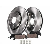 Front Ceramic Brake Pad and Rotor Kit - Compatible with 2011 - 2020 Toyota Sienna 2012 2013 2014 2015 2016 2017 2018 2019