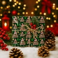 thumbnail image 5 of Custom Christmas Wrapping Paper, Personalized Wrapping Paper Rolls with Santa Claus Gingerbread Christmas Tree, 5 of 8