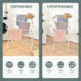 thumbnail image 2 of Kingrack Clothes Rack, Expandable Steel Laundry Drying Racks, White, 2 of 7