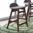 thumbnail image 2 of Space Savers Medium Brown Barstool30 - Grey (RTA)- Set of 2, 2 of 8