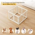 thumbnail image 4 of Clear Acrylic Plastic Dog Playpen Indoor, for Puppy Cat Rabbit Ferret Transparent Pet Pen, Easy Assemble Whelping Crate Kennel Cage Enclosure, Preferable for Small Dogs (23.6“ Height, 8 Panels), 4 of 8