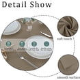 thumbnail image 2 of Rectangle Tablecloth 60x120 inch Tablecloth Stain and Wrinkle Resistant Washable Polyester Table Cloth, Decorative Fabric Table Cover for Dining Table, Buffet Parties and Camping Taupe, 2 of 5