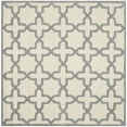 thumbnail image 6 of SAFAVIEH Cambridge Liz Geometric Wool Area Rug, Ivory/Silver, 6' x 6' Square, 6 of 10