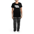 thumbnail image 4 of CafePress - Nebraska Women's Dark Pajamas - Women's Short Sleeve Print T-Shirt and Pants Dark Cotton Pajama Set, 4 of 7