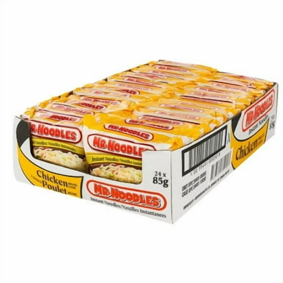 Mr Noodles Chicken Flavor Flat Instant Noodles, 85 g (PACK OF 24)