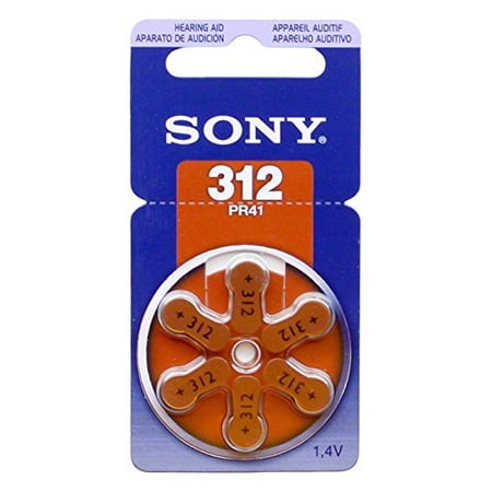 SONY Zinc Air Hearing Aid Batteries Size 312, 1.45 Volts (300 (Sony A7r Best Price)