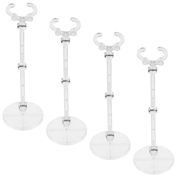 UPKOCH 4Pcs White Plastic Figure Display Stand Adjustable for Action Figures