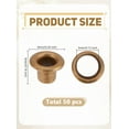 thumbnail image 2 of 50Pcs Iron Grommet Eyelet Findings with Washers for Bag Repair Replacement Pack Antique Bronze 0.4x0.6cm Inner Diameter: 0.3cm, 2 of 3