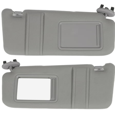 CCIYU Gray Windshield Sun Visor Mirror Pair Left   Right Replacement fit for TOYOTA Camry 2006 2007 2008 2009 2010 2011 Automobile Sun Visor Assembly