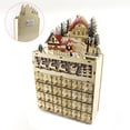 thumbnail image 3 of Calendario De Adviento De Madera De Navidad, Casa De Pueblo Iluminada Con Led Clásico, Adorno De Cuenta Regresiva De Papá Noel Con Caja De Cajones, Regalo De Decoración Scienceny HA038313-00, 3 of 6