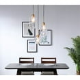 thumbnail image 2 of Living District LD2268BR Gene 3 Light Brass & Clear Glass Pendant, 2 of 4