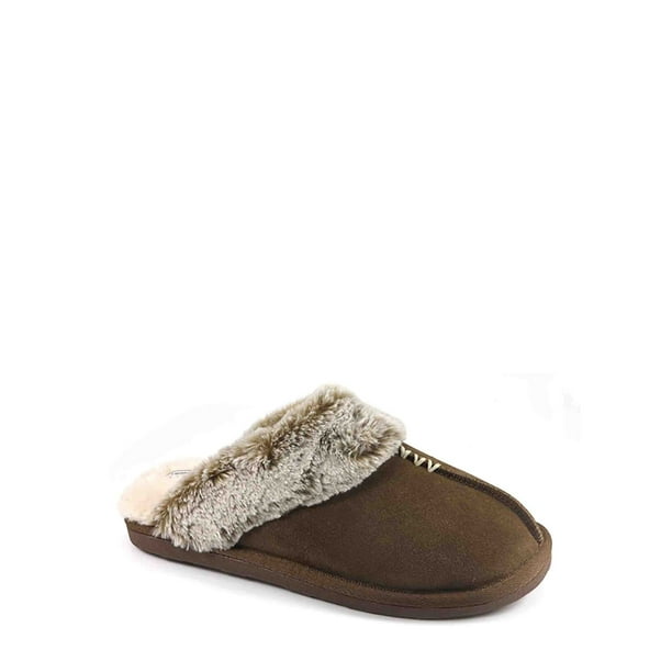 secret treasures classic suede clog slipper