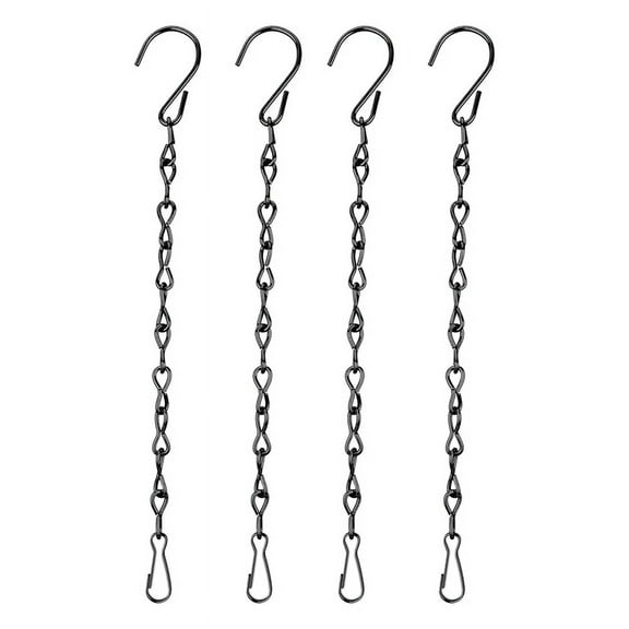 4 x Plant hanging chain-Black