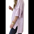 thumbnail image 2 of Camiseta Básica Informal de Verano de Corta con Aberturas Laterales Extragrandes, Color , Talla M, 2 of 7