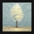 thumbnail image 2 of Michael Marcon 20x20 Black Modern Wood Framed Wall Art Titled - Blue Radiance II, 2 of 6