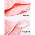 thumbnail image 6 of DINGLU 10 Pack Women's High Cut String Bikini Panties Low Waist Stretchy Cheeky Underwear,Size 7, 6 of 7