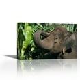 thumbnail image 1 of Asian Elephant profile, India - Contemporary Fine Art Giclee on Canvas Gallery Wrap - wall décor - Art painting - 27 x 18 Inch - Ready to Hang, 1 of 2