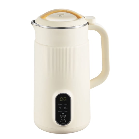 6-in-1 Soy Milk Maker 20oz, 6 Blades, High-Temp Self-Clean for Non-Dairy Drinks.