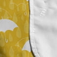 thumbnail image 4 of Umbrella Microwave Oven Cover, Continuous Raindrops Autumn Weather Simple Abstract Illustration, Water Resistant Organizer with Pockets for Kitchen, 36" x 12", Earth Yellow and Mustard, by Ambesonne, 4 of 4