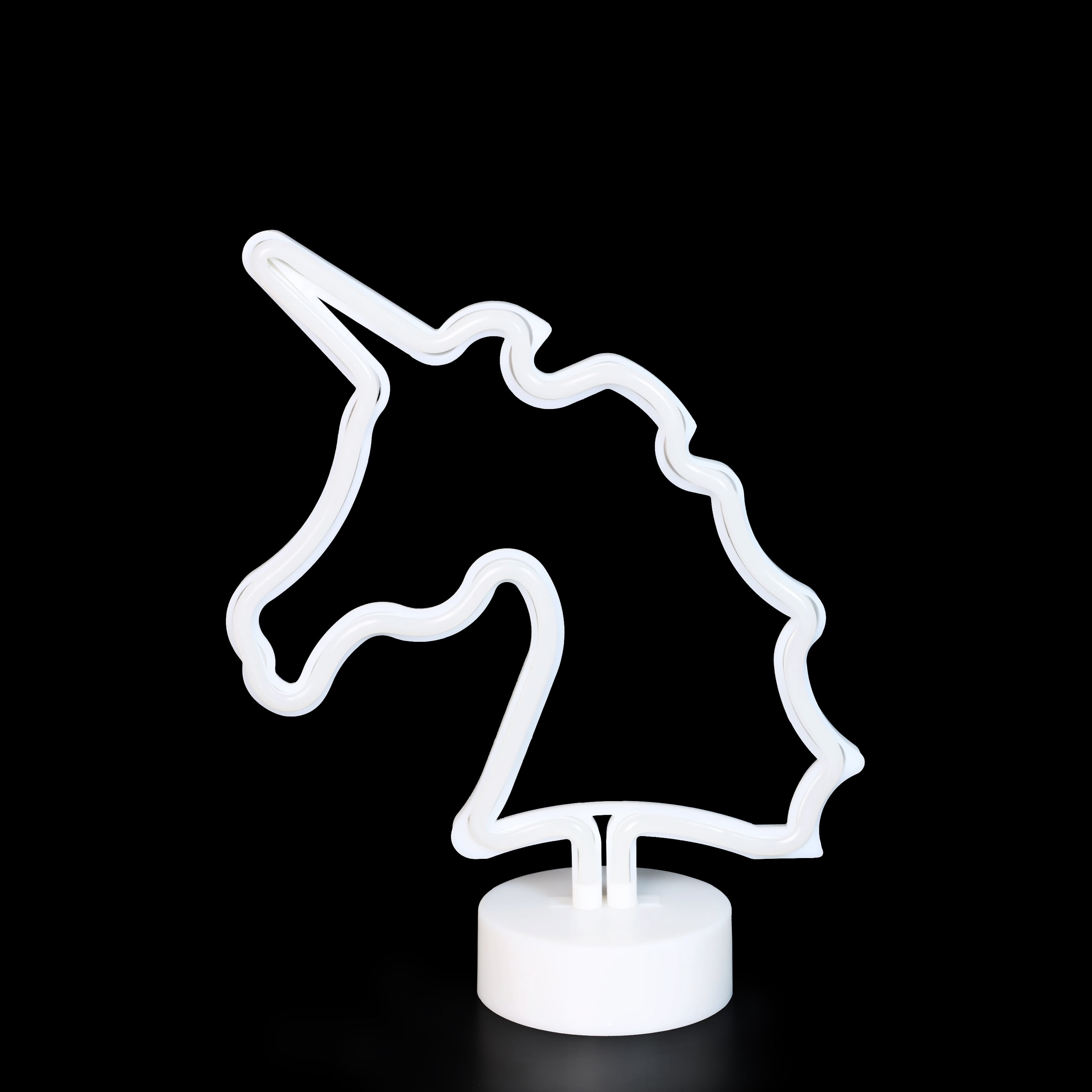 EZ-Illuminations Battery Operated Multicolor LED Neon-Style Unicorn Light, with Built-in Timer