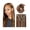 16inches, variant on Clip in Hair Extensions Straight Real Human Hair, 16-26 Inch 120g, #4/27 Chocolate Brown to Caramel Blonde, Clip in Brazilian Remy Hair Extensions