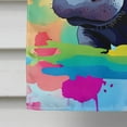 thumbnail image 4 of Hippie Animal Hippopotamus House Flag 28 in x 40 in, 4 of 5