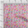 thumbnail image 1 of oneOone Cotton Cambric White Fabric Leaves & Flower Floral Sewing Craft Projects Fabric Prints By Yard 56 Inch Wide, 1 of 4