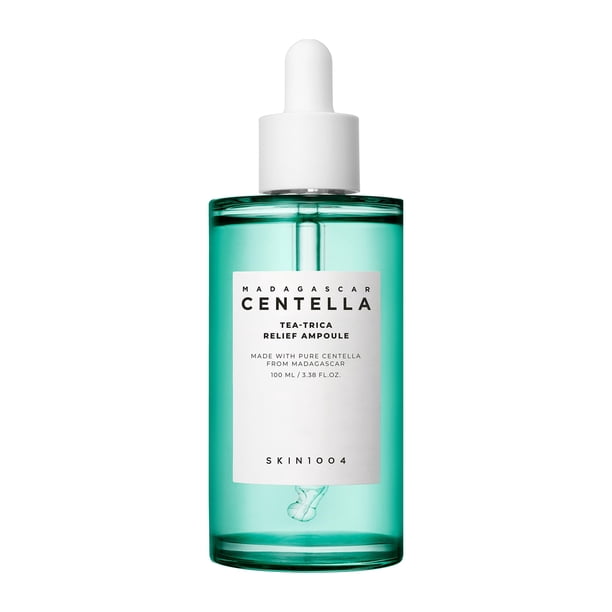 SKIN1004 Madagascar Centella Tea-Trica Relief Ampoule 100 ml – Suero Facial con Centella Asiática y Árbol de Té – Textura Ligera – Para P