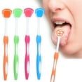 thumbnail image 4 of Raspador de lengua cepillo de lengua portátil para viajes a casa para el cuidado bucal para niños adultos Anggrek Otros, 4 of 7