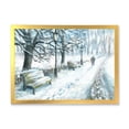 thumbnail image 3 of Designart Winter Park At Christmas Traditional Framed Wall Art, 3 of 4