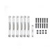 thumbnail image 1 of Paquete de 7 varillas de amarre de Metal ajustables para 1/10 Slash / 2wd Rc piezas de mejora plateadas, 1 of 5