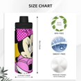 thumbnail image 4 of Botella de agua aislada deportiva de Minnie Mouse, de acero inoxidable, portátil, para exteriores, para viajes, fitness, estudiantes, talla única., 4 of 7