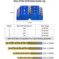 thumbnail image 7 of Aluminum 30/45/90° Angle Drill Guide Jig for Woodworking - Angled and Straight Hole Drilling with Bubble Level, 7 of 7