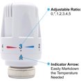 thumbnail image 3 of HUGFEGWE Temperature Control Valves Thermostatic Valve Head Automatic Standard Radiator Valves Replacement Fixed Head -2PCS (Head Only) U2536-11540, 3 of 9