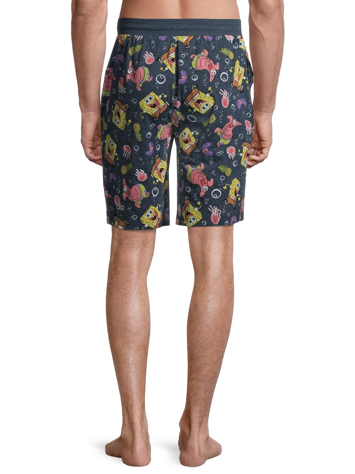 SpongeBob SquarePants Classic Fit Mid Rise Cutoff Short (Men's), 1 Count, 1 Pack