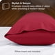thumbnail image 5 of Funda de Almohada Corporal Bare Home Ultra Suave Doble Cepillado Rojo, 5 of 6