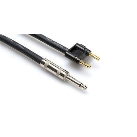 Hosa SKJ-675BN Speaker Cable Hosa 1/4 TS to Dual Banana 75 foot