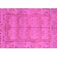 thumbnail image 1 of Ahgly Company Indoor Rectangle Abstract Pink Modern Area Rugs, 2' x 4', 1 of 4