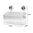 thumbnail image 3 of Estante organizador adhesivo para baño con ventosas, caja para productos de higiene femenina, para guardar compresas y tampones, de plástico opaco, para encimera de baño., 3 of 6