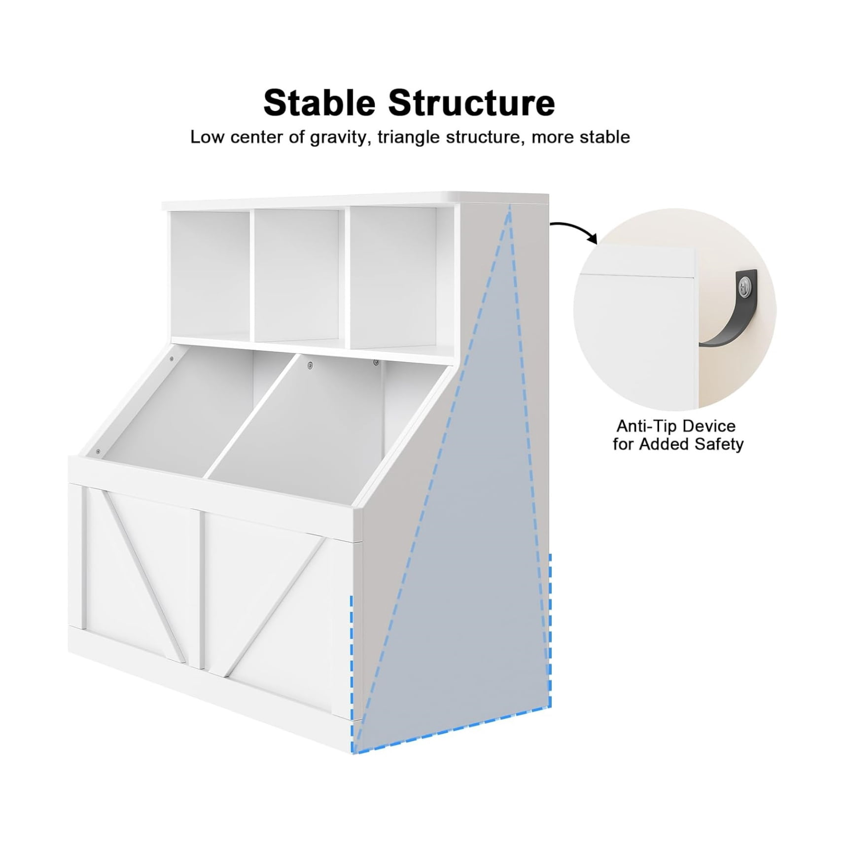 Home Toy Storage Organizer and Kids Bookshelf, Toddler Toy Storage Cabinet with Toy Shelf, Toy Organizer and Kids Bookcases Fit for Playroom Bedroom Nursery Classroom School Kindergarten Daycare