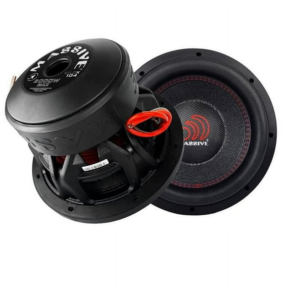 Massive  10 in. 4 Ohm DVC 1000W RMS 2000W Peak Subwoofer Version 2