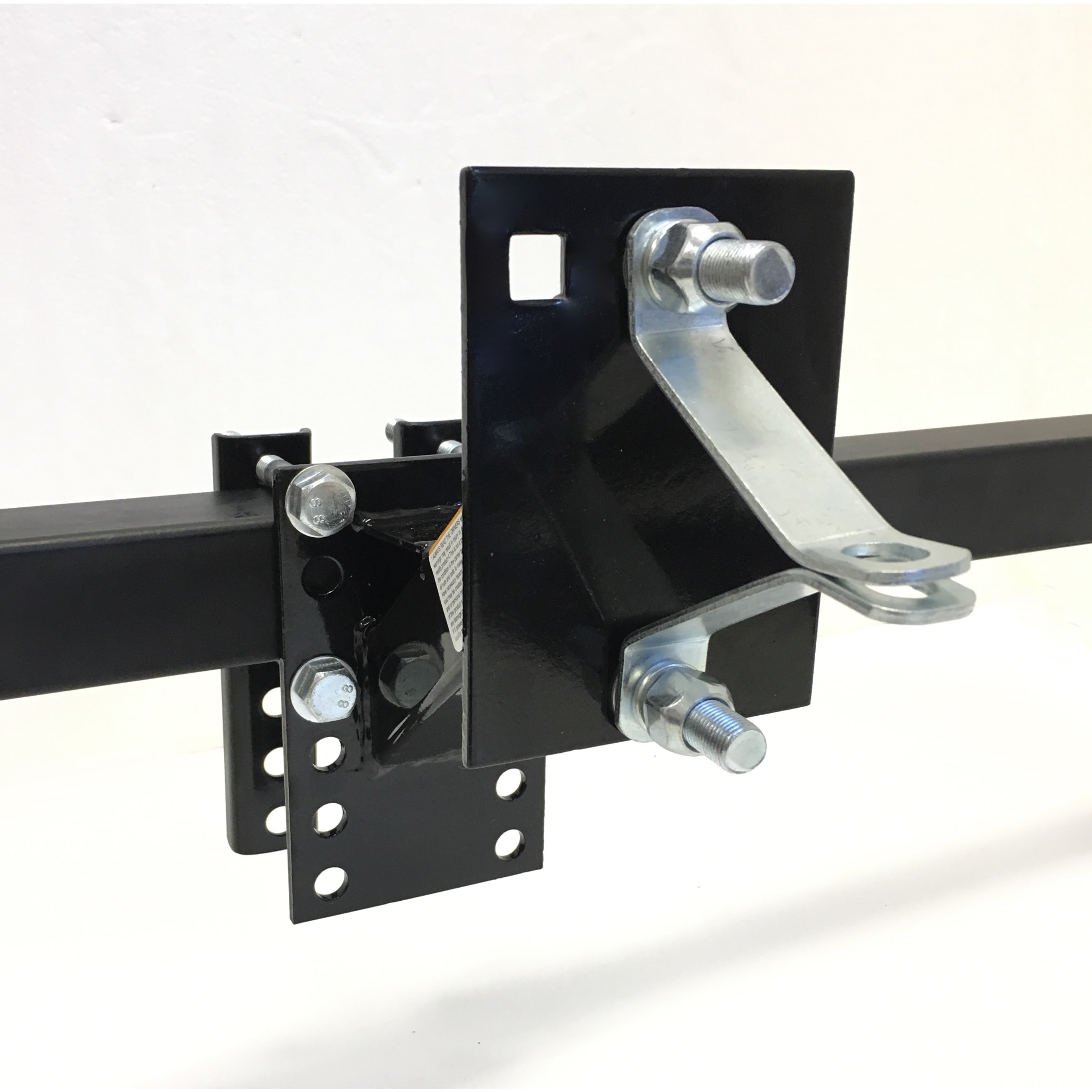 maxxhaul 80071 powder coat black trailer spare carrier with tire