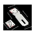 thumbnail image 3 of Padlock Hasp Stainless Steel Window Cupboard Locker Mailbox Lock Plate Hotel Office Outdoor Gate Shed Safety Latch Anti-lost 4 Inch, 3 of 9