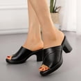 thumbnail image 5 of adviicd Work Pumps for Women Flip-Flop Pumps Summer Women Mouth Fashion Fish Tire Slides Pumps Women, 5 of 5