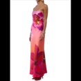 thumbnail image 2 of Vestido Maxi Sin Tirantes Y2k para Mujer, con Estampado Floral, Estilo Bohemio, para Playa, para Salir y Salir Rojo XL, 2 of 9