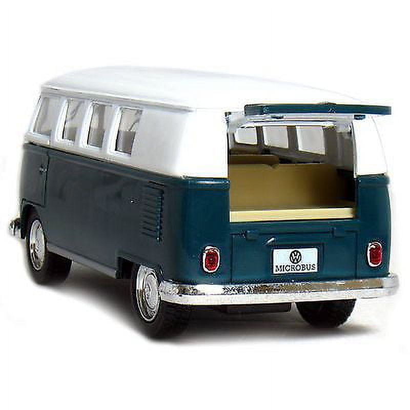 Kinsmart 1962 Volkswagen Classical Bus, Red - 5377D 1/32 Scale Diecast