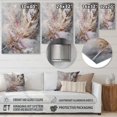 thumbnail image 4 of Designart "Boho Majesty Pink Feather I" Glam Feather Metal Art Living Room, 4 of 5