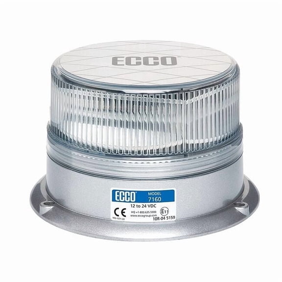 Ecco Beacon Light,Amber,4" H 7160CA